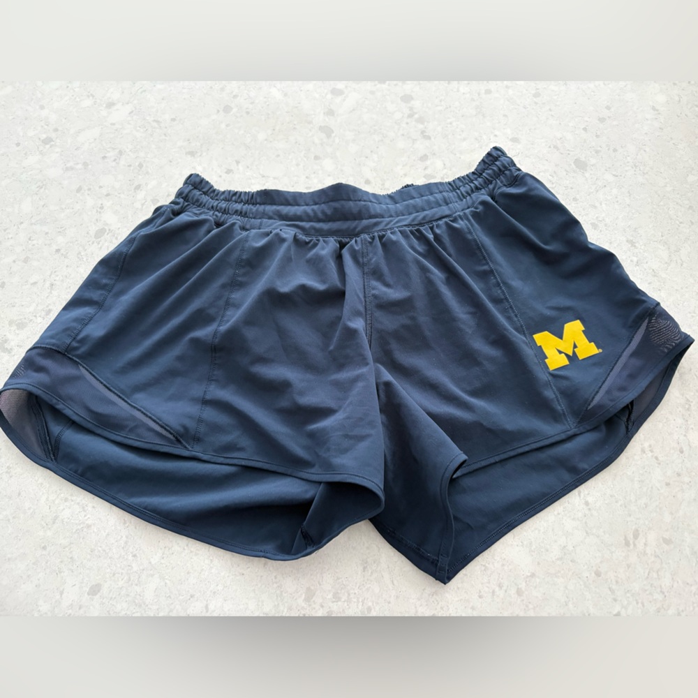 Women's lululemon university of michigan Navy Athletic Shorts